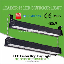 CE RoHS aprobó 150w LED Linear alta iluminación de la bahía con Mean Well HLG Driver